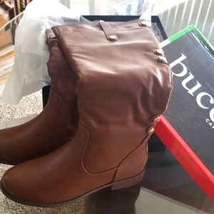 Women's, Boots, Cognac, Bucco, Size 7-1/2